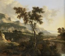 historical landscape on canvas