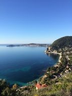 panoramic view of the picturesque mountain sea coast