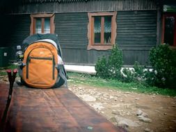 hiking backpack in Poland in beskids