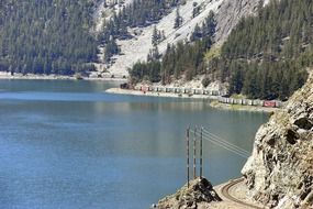 landscape of seton lake in British Columbia