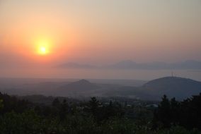 summer orange sun sunset
