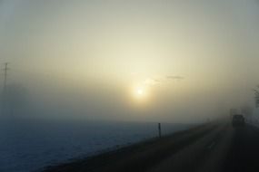 morning sun road