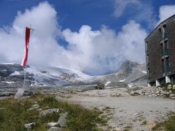 high tauern mountains at clouds, Tyrol, Austria