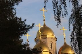 Russian Church Golden domes