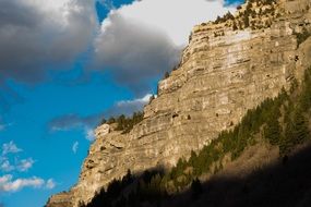 clouds over the canyon in america