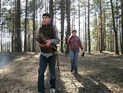 terrific kids in forest