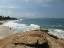 sandy beach near the ocean