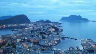 fog over the coast in norway