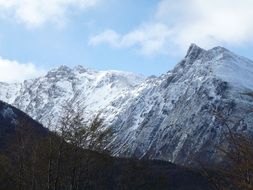 extraordinarily beautiful mountains peak