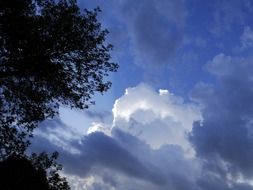 cloudy and stormy sky