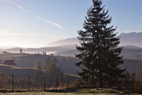 morning in tatry mountains