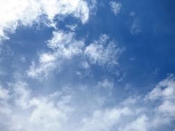 light white clouds at sky