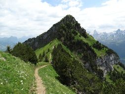 path to mountain summit