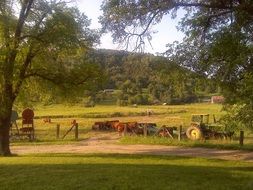 landscape of the agriculture countryside