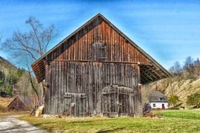 Wooden barn in Austria