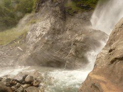 Landscape Picture of the natural waterfall