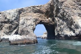 natural rock arch in the sea