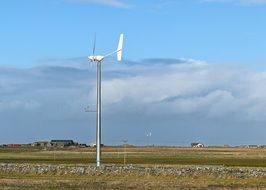 wind turbine in the field
