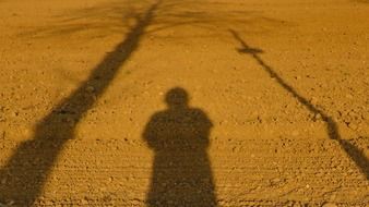 Human's shadow
