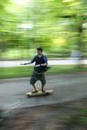 skater in Danube island, Austria