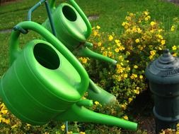 watering can stand cemetery casting