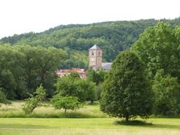 palace in park, germany, creuzburg