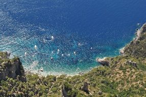 beautiful sea view from the height