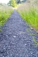 Stone road for walking