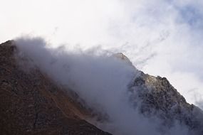 foggy mountain summit