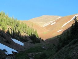 sandy mountain shadow landscape