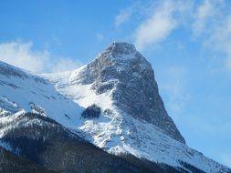 Snowy mountains in Canada