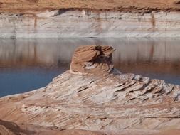 Landscape with the red rock