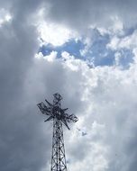 metal cross on Mount Giewont in Tatra