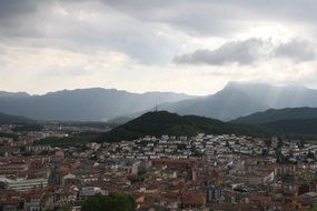 Landscape of the mountains in Spain