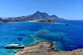 Greece balos beach in the sun