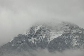 misty mountain summit