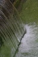 close up of water flow