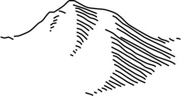 mountain symbols map drawing