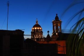 San Miguel de allende Mexico at night