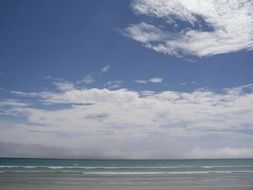 Landscape of the beach in summer