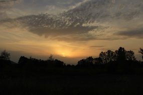 night sun scenery