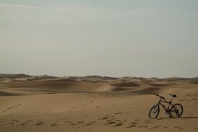 extraordinarily beautiful desert sand landscape
