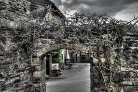 Archway made of masonry