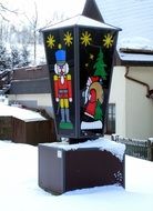 photo of the christmas street lantern