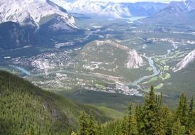 sulphur mountain mountains nature