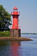 lighthouse elbe river