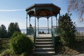 Summer house on seashore