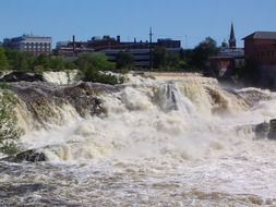 rapid flooding in Lewiston