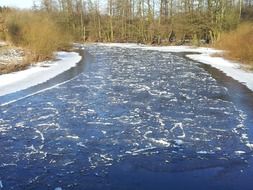 Frozen river