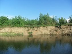 water reflection in sajo river
